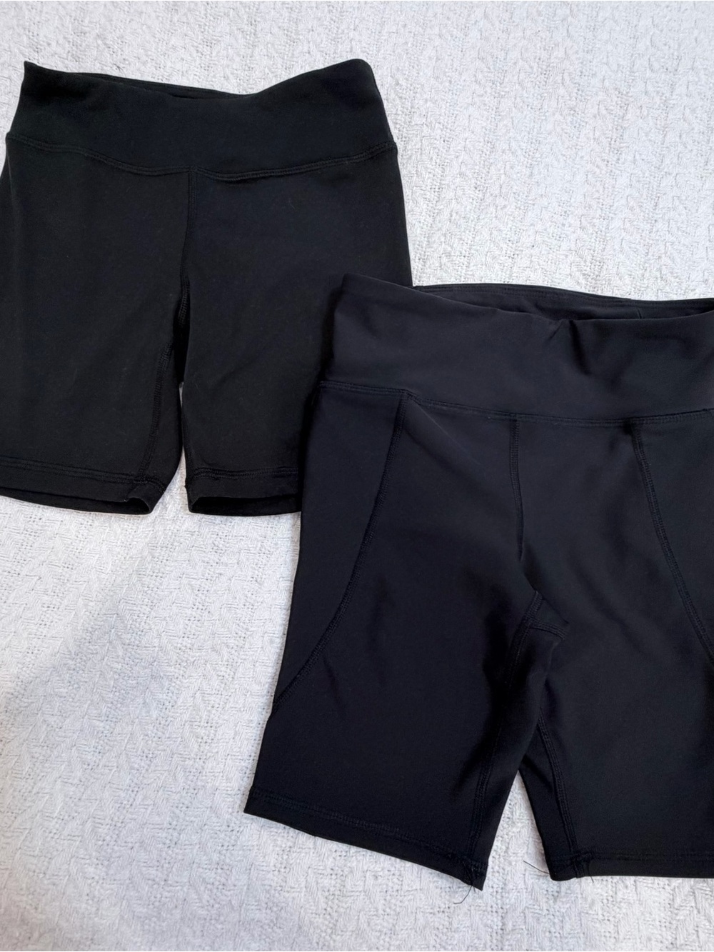 90 Degree By Reflex Black High-Rise Bike Shorts Duo